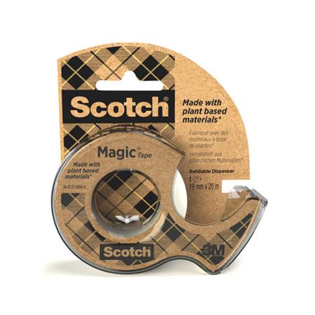 Ragasztószalag, adagolón, 19 mm x 33 m, környezetbarát, 3M "Scotch® Magic™", áttetsző 1 3M SCOTCH