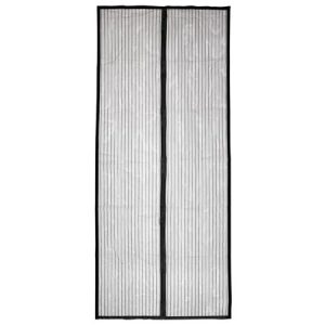 Szúnyogháló, mágneses, ajtóra, 90x210 cm, HOME, fekete