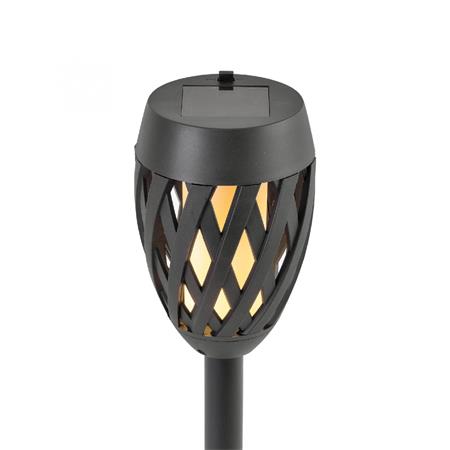 Kerti fáklya, napelemes, HOME, fekete 1 HOME