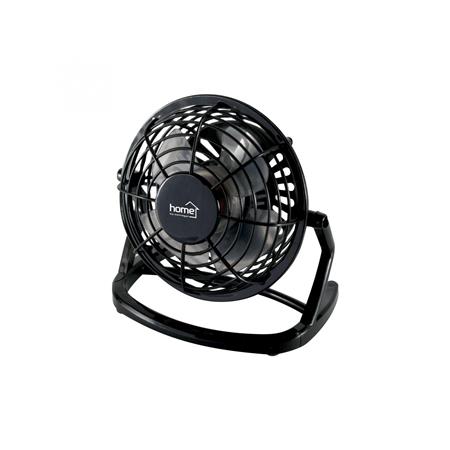 Asztali ventilátor, USB, 10 cm, HOME, fekete 1 HOME
