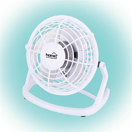 Asztali ventilátor, USB, 10 cm, HOME, fehér 1 HOME