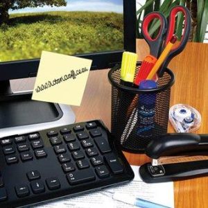 Öntapadó jegyzettömb, 75x75 mm, 100 lap, VICTORIA OFFICE, sárga