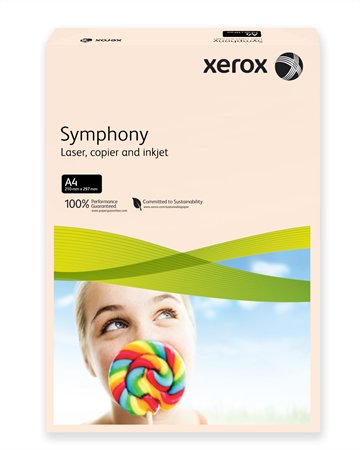 Másolópapír, színes, A4, 80 g, XEROX "Symphony", lazac (pasztell) 1 XEROX