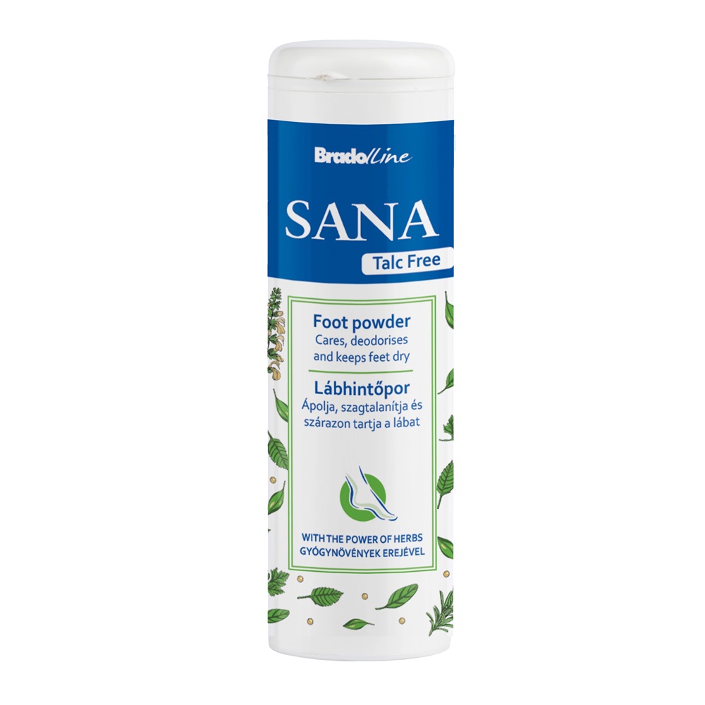 Lábhintőpor 100 g talkum mentes SANA 2 Lábhintőpor 100 g talkum mentes SANA - Image 2