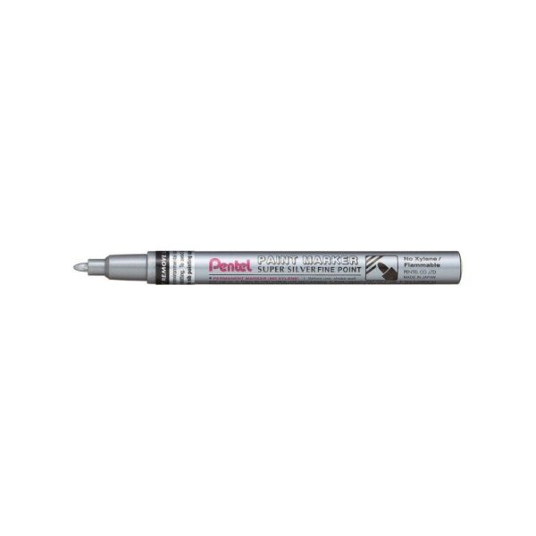 Lakkmarker 15mm kerek Pentel ezust i487866