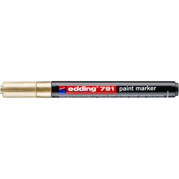 Lakkmarker 1 2mm kerek Edding 791 arany i208801