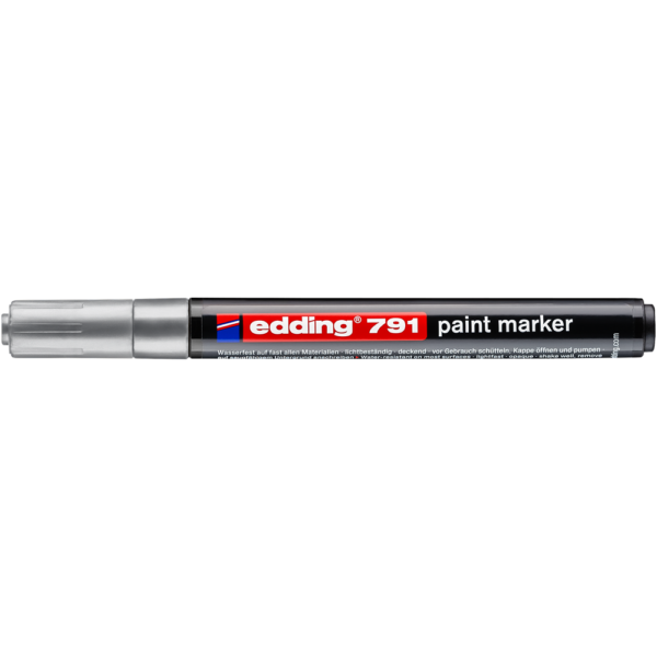 Lakkmarker 1 2mm kerek Edding 791 ezust i208791