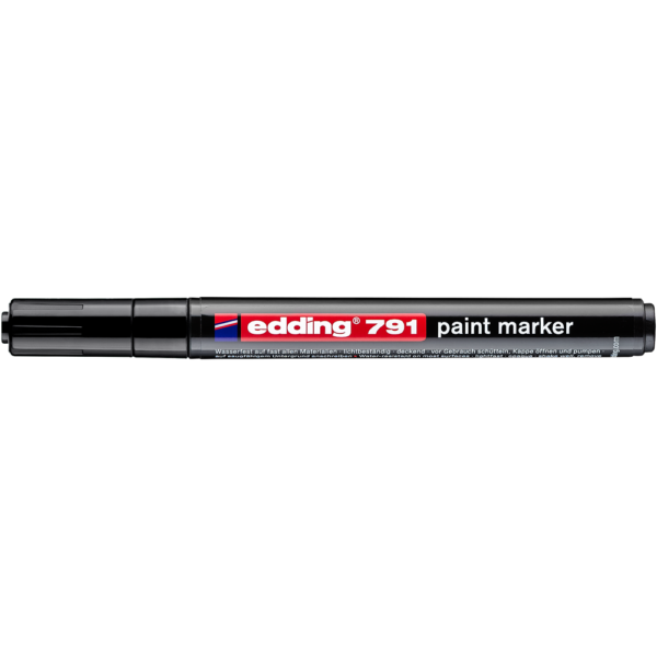 Lakkmarker 1 2mm kerek Edding 791 fekete i208731