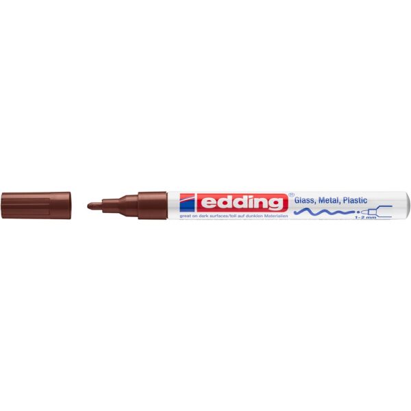 Lakkmarker 751 kerek hegy 1 2mm barna EDDING i49377