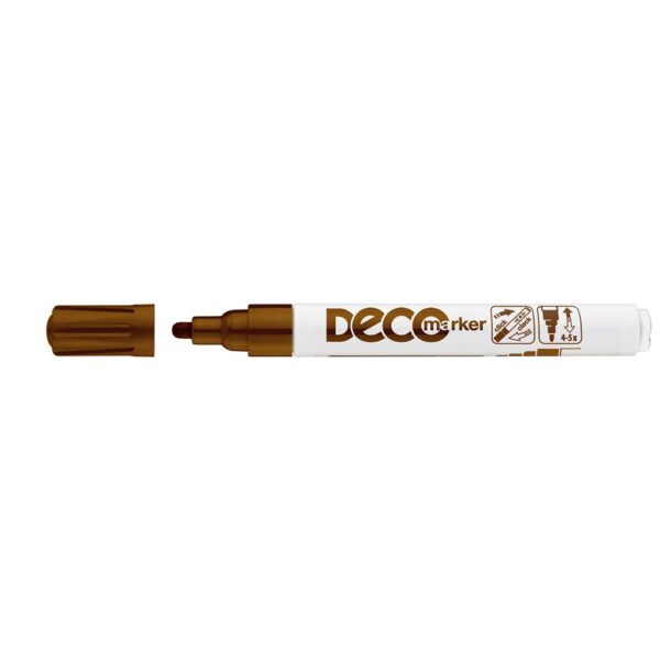 Lakkmarker decomarker 2 4mm kerek Ico barna i211831