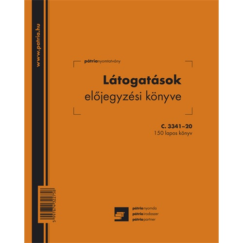 Látogatásokat előjegyző könyv 150 lapos 206x173 mm 1 Látogatásokat előjegyző könyv 150 lapos 206x173 mm