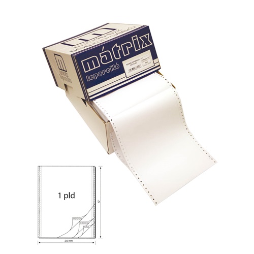 Leporelló MATRIX 240x12 coll 1 példányos 6 collonként perforált 1800 ív/doboz 1 Leporelló MATRIX 240x12 coll 1 példányos 6 collonként perforált 1800 ív/doboz