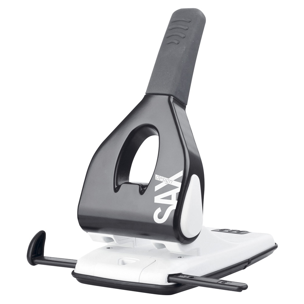 Lyukasztó 65lap 50%-al könnyített lyukasztás Sax 618 design fekete 2 Lyukasztó 65lap 50%-al könnyített lyukasztás Sax 618 design fekete - Image 2