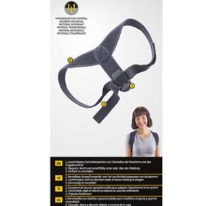 Tartásjavító hátpánt, méretre állítható, 3M "Futuro", fekete