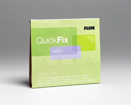 Sebtapasz utántöltő "Quick Fix",45 darabos, rugalmas textil, PLUM 1 PLUM