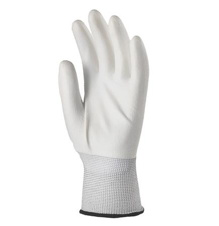Szerelőkesztyű, tenyéren mártott 10-es méret, fehér 2 Szerelőkesztyű, tenyéren mártott 10-es méret, fehér