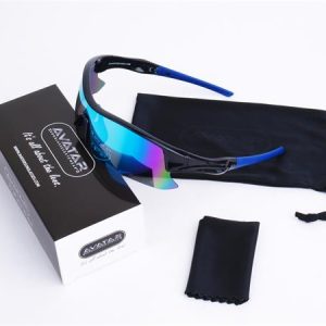 Napszemüveg polarizált lencsével, AVATAR "Shield", fekete