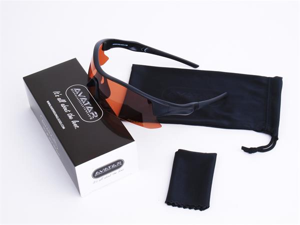 Napszemüveg HD polarizált lencsével, AVATAR "Shield", fekete 2 Napszemüveg HD polarizált lencsével, AVATAR "Shield", fekete