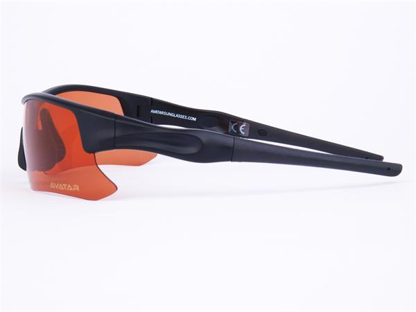 Napszemüveg HD polarizált lencsével, AVATAR "Shield", fekete 4 24A8