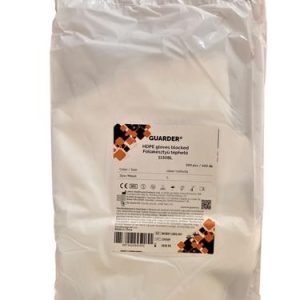 Fóliakesztyű, egyszer használatos, blokkos akasztólyukkal, L méret