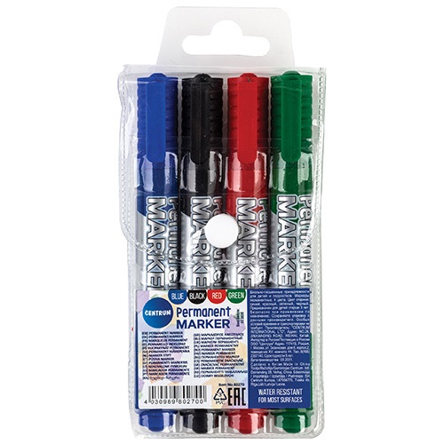Marker Centrum permanent 2-5 mm kerek 4 db-os klt. 1 Marker Centrum permanent 2-5 mm kerek 4 db-os klt.
