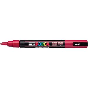 Marker Uni dekor Posca PC-3M Sötét piros 0,9-1,3 mm