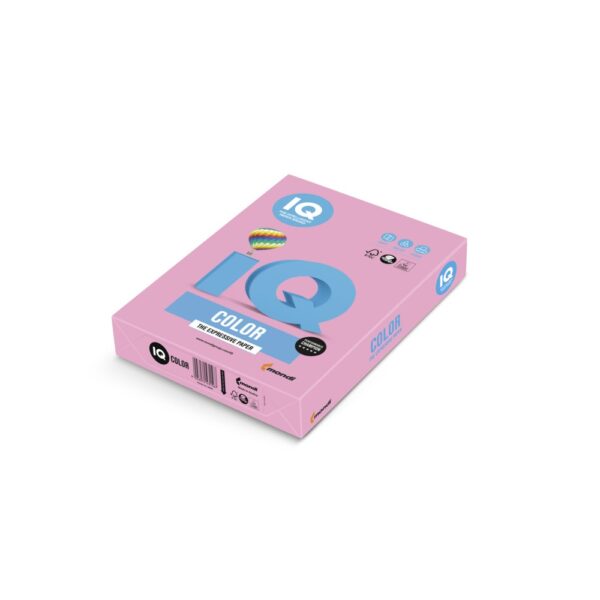 Masolopapir szines A4 80g IQ PI25 500ivcsomag pasztell pink i252679