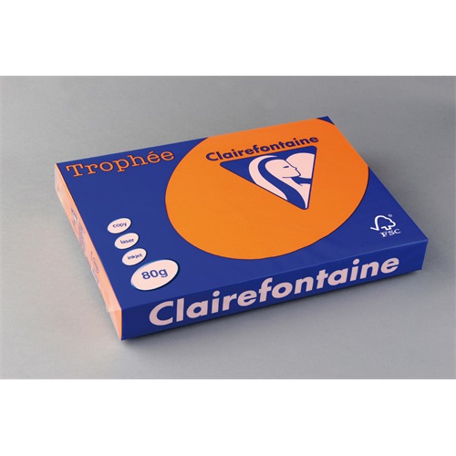 Másolópapír színes Clairefontaine Trophée A/3 80g intenzív lángnarancs 500 ív/csomag (1762) 1 Másolópapír színes Clairefontaine Trophée A/3 80g intenzív lángnarancs 500 ív/csomag (1762)