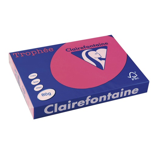 Másolópapír színes Clairefontaine Trophée A/3 80g intenzív rózsaszín 500 ív/csomag (1898) 2 Másolópapír színes Clairefontaine Trophée A/3 80g intenzív rózsaszín 500 ív/csomag (1898) - Image 2