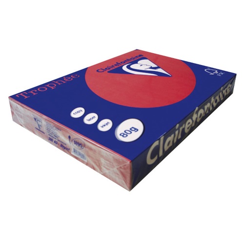 Másolópapír színes Clairefontaine Trophée A/3 80g intenzív vörös 500 ív/csomag (1895) 2 Másolópapír színes Clairefontaine Trophée A/3 80g intenzív vörös 500 ív/csomag (1895) - Image 2