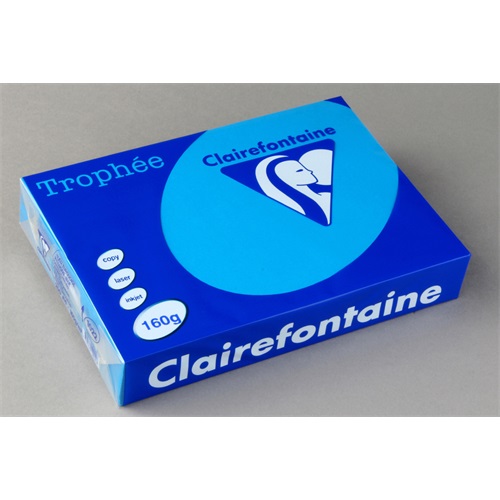Másolópapír színes Clairefontaine Trophée A/4 160g intenzív kék 250 ív/csomag (1022) 2 Másolópapír színes Clairefontaine Trophée A/4 160g intenzív kék 250 ív/csomag (1022) - Image 2