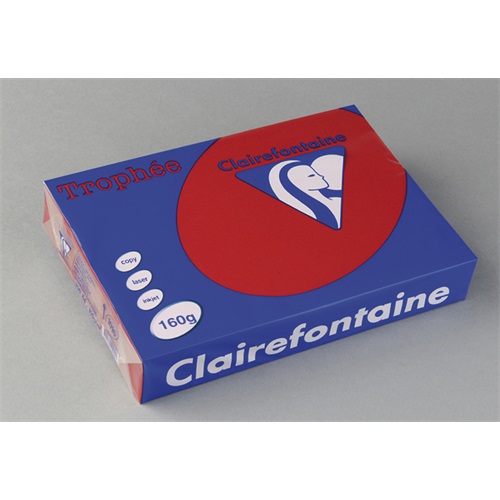 Másolópapír színes Clairefontaine Trophée A/4 160g intenzív vörös 250 ív/csomag (1016) 2 Másolópapír színes Clairefontaine Trophée A/4 160g intenzív vörös 250 ív/csomag (1016) - Image 2
