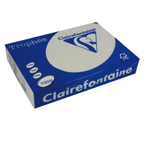 Másolópapír színes Clairefontaine Trophée A/4 160g pasztell gyöngyszürke 250 ív/csomag (1041) 1 Másolópapír színes Clairefontaine Trophée A/4 160g pasztell gyöngyszürke 250 ív/csomag (1041)