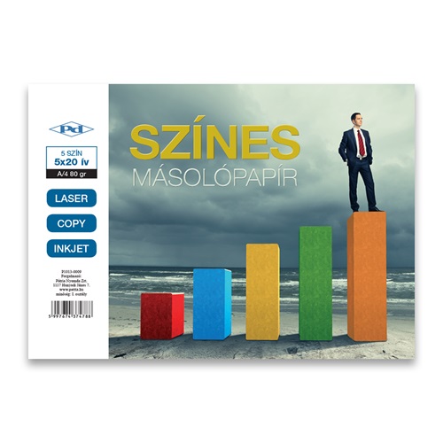 Másolópapír színes pd Clairefontaine A/4 80g vegyes intenzív színek 5x20 ív/csomag 2 Másolópapír színes pd Clairefontaine A/4 80g vegyes intenzív színek 5x20 ív/csomag - Image 2