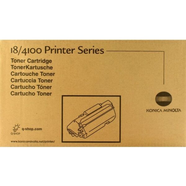 Minolta QMS18 4100 toner ORIGINAL leertekelt i181732