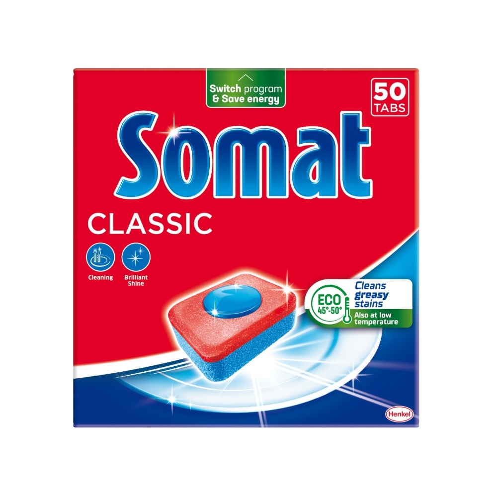 Mosogatógép tabletta 50 db/doboz Classic Somat 1 Mosogatógép tabletta 50 db/doboz Classic Somat