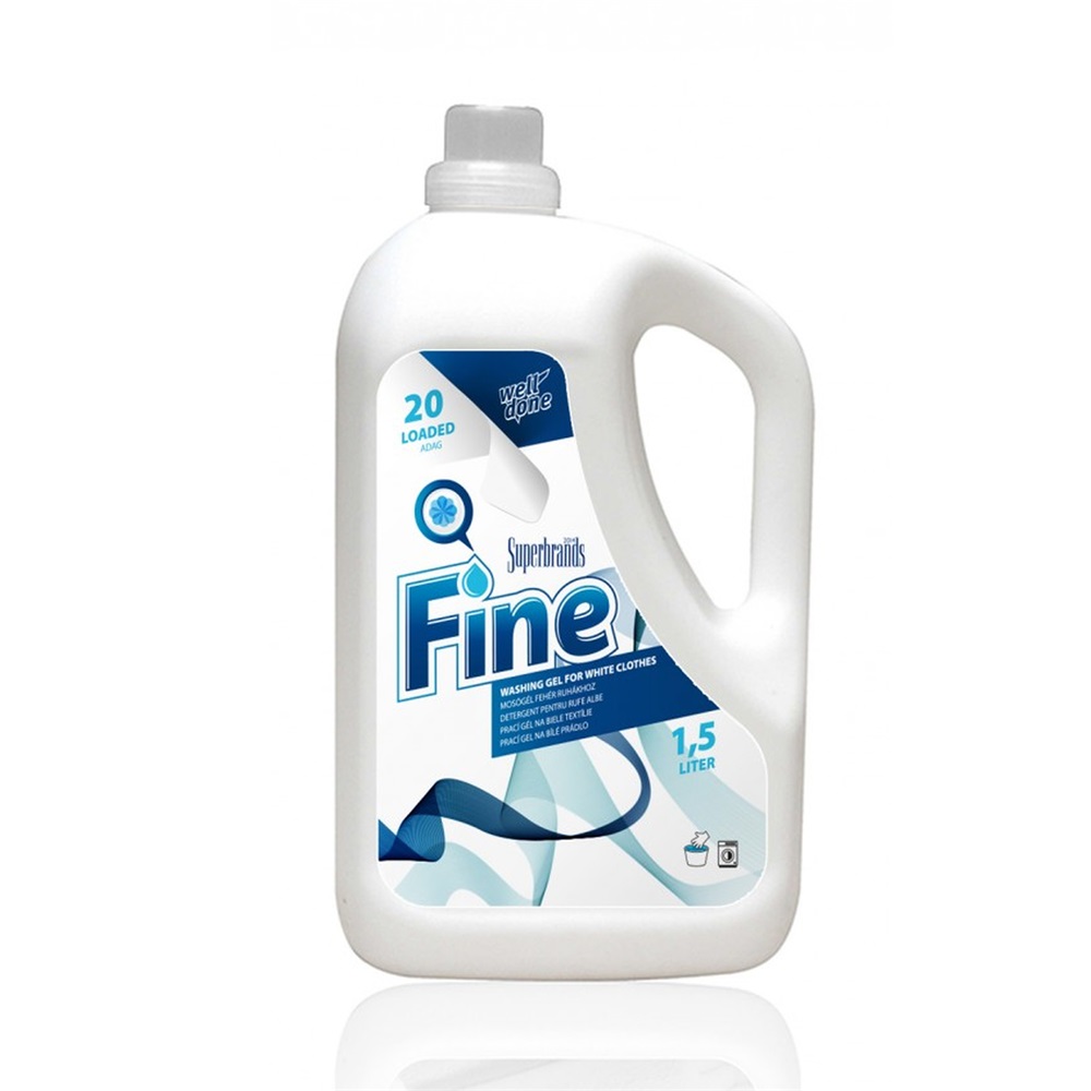 Mosógél 1,5 liter fehér ruhákhoz Well Done Fine White 4 Mosógél 1,5 liter fehér ruhákhoz Well Done Fine White - Image 4