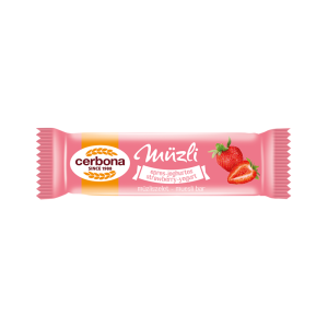 Müzliszelet 20 g, CERBONA, epres-joghurtos
