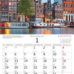 Naptár, fali, CSG "Világörökség helyszínei"