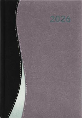 Naptár, tervező, A5, heti, DAYLINER, "Dubai", fekete-szürke 1 DAYLINER