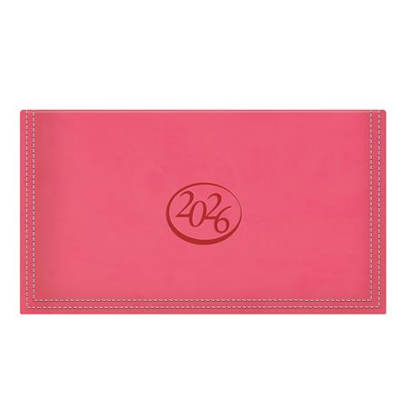 Zsebnaptár, fekvő elrendezésű, TOPTIMER, "Ace", korallpiros 1 TOPTIMER