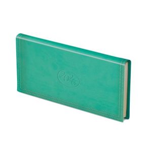 Zsebnaptár, fekvő elrendezésű, TOPTIMER, "Ace", menta