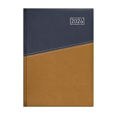 Naptár, tervező, A5, napi, TOPTIMER "Duplex", kék-mustár 1 TOPTIMER