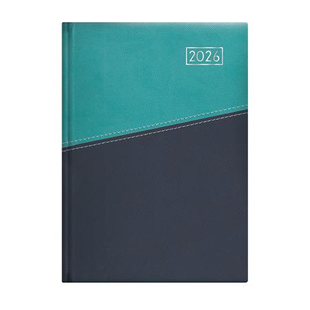 Naptár, tervező, A5, napi, TOPTIMER "Duplex", türkiz-kék 1 TOPTIMER