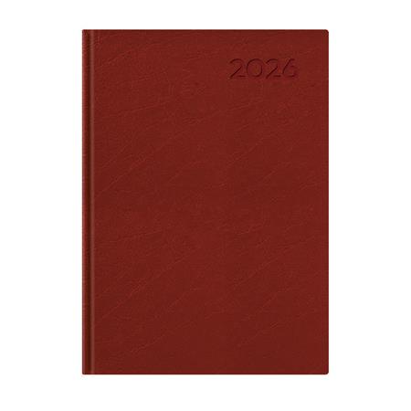 Naptár, tervező, A5, napi, TOPTIMER, "Economic", bordó 1 TOPTIMER