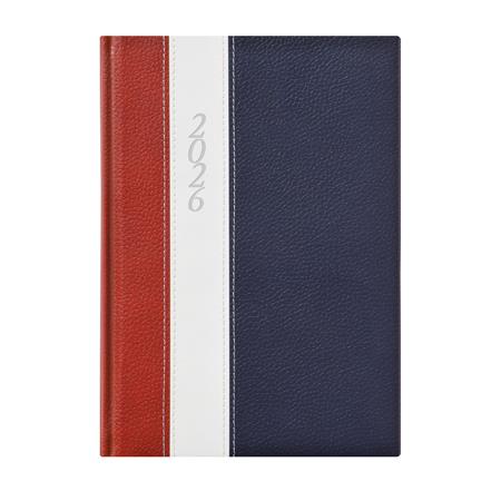 Naptár, tervező, B5, heti, TOPTIMER "Fashion", bordó-fehér-kék 1 TOPTIMER