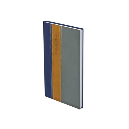 Zsebnaptár, álló elrendezésű, TOPTIMER, "Fashion", kék-okker-szürke 2 Zsebnaptár, álló elrendezésű, TOPTIMER, "Fashion", kék-okker-szürke