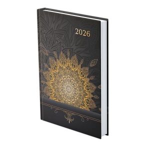 Naptár, tervező, A5, napi, TOPTIMER, "Joy", mandala