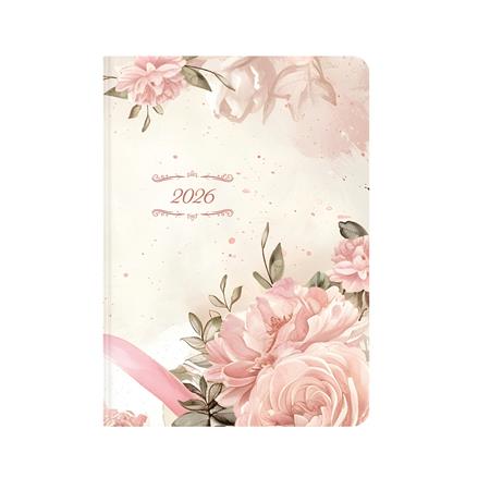 Naptár, tervező, B6, napi, TOPTIMER, "Joy", rózsaszín 1 TOPTIMER