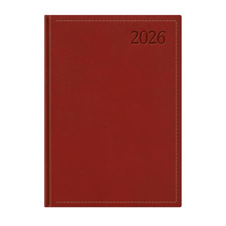 Naptár, tervező, B5, napi, TOPTIMER "Traditional", bordó 1 TOPTIMER